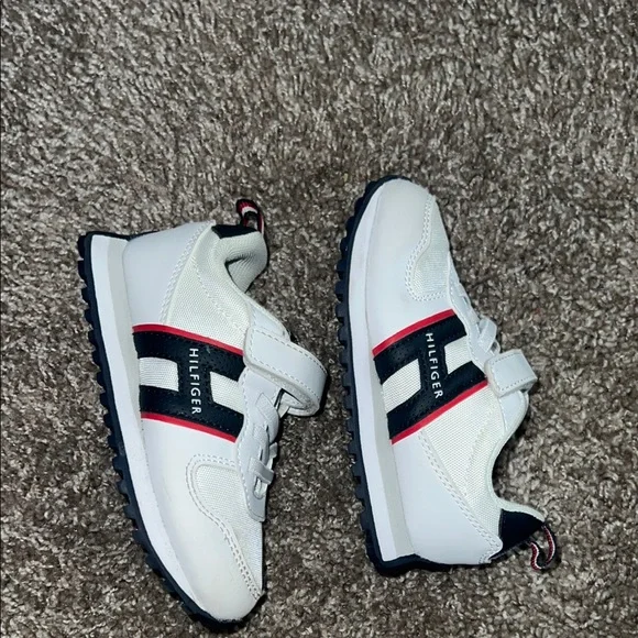 Tommy Hilfiger Kids White Sneakers - Picture 1 of 5